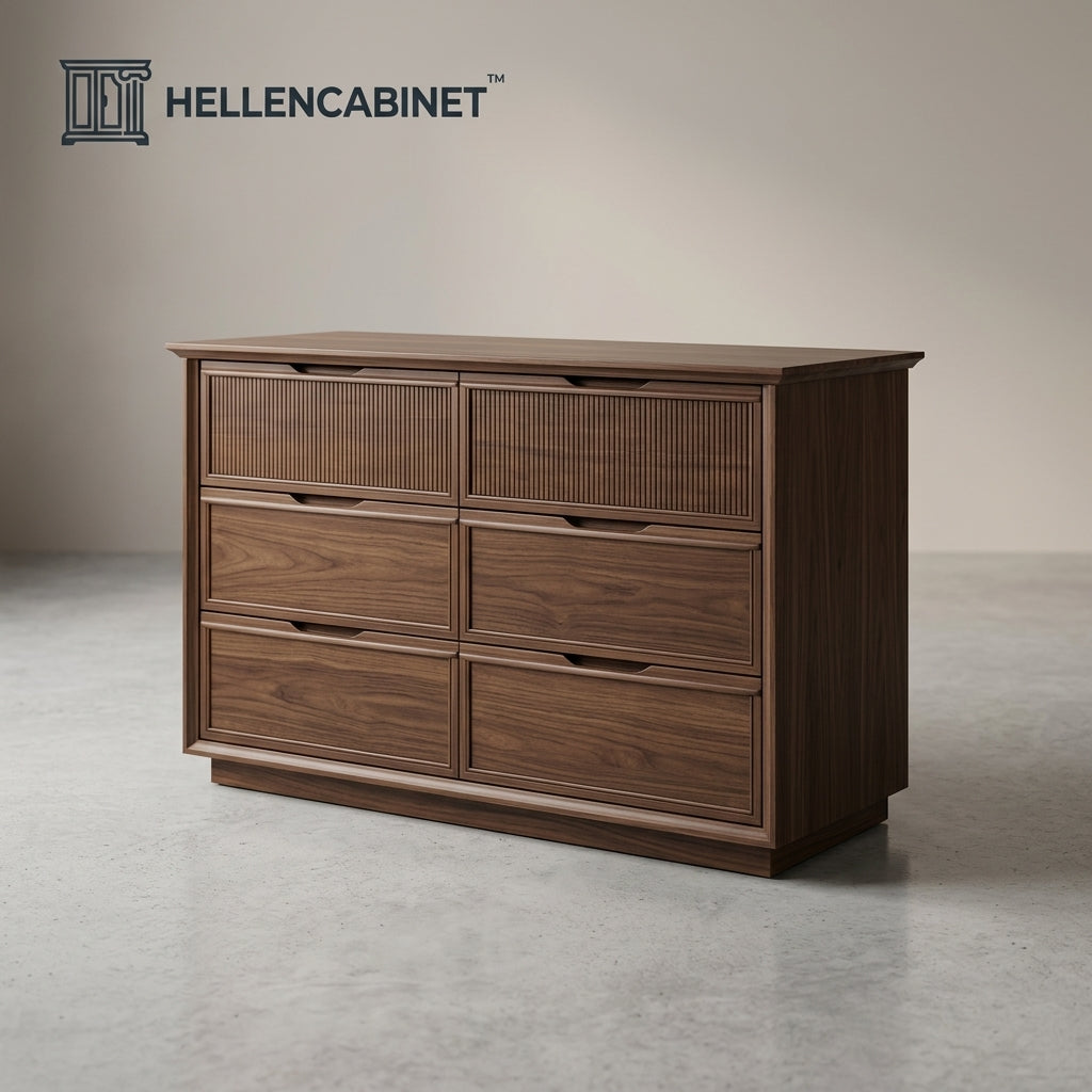 Hellencabinet™ Six-Drawer Wood Storage Cabinet
