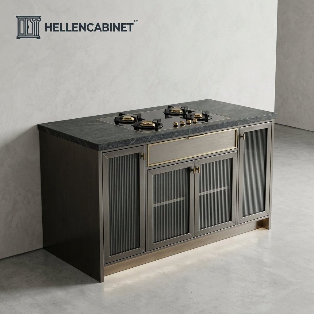 Hellencabinet™ SlateFlame Cooktop Cabinet